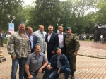 Герой России Сергей Яшкин принял участи в митинге в честь Дня ВДВ