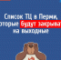Список торговых центров в Перми, которые будут закрывать на выходные - VikiPerm.Com