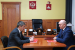 Дмитрий Махонин провел рабочую встречу с председателем Пермского крайсовпрофа