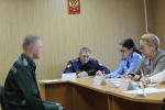 В Пермской воспитательной колонии состоялся прием по личным вопросам для несовершеннолетних осужденных