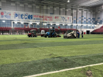 В столице Прикамья в крытом манеже «Пермь Великая» началась замена футбольного поля