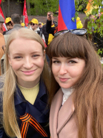 "За историческую память". Кристина Лютая на митинге у посольства ФРГ в Москве