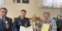 Начальник БМТиВС ГУФСИН России по Пермскому краю поздравил с Днем Победы тружеников тыла, детей войны и сотрудников учреждения - УФСИН по Пермскому краю