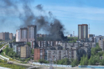 В Мотовилихинском районе Перми горит многоэтажный дом