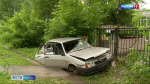 В Перми проход к детсаду №36 преградили старым автомобилем