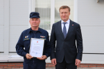Торжественное подведение итогов первого полугодия 2025 года прошло в Управлении краевой противопожарной службы