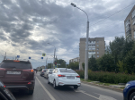 Шоссе Космонавтов в Перми сковали девятибалльные пробки