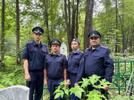 Сотрудники регионального следственного управления СК России навели порядок в местах захоронения Героев Великой Отечественной войны