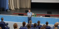 Председатель Совета ветеранов Пермского института ФСИН России встретился с курсантами набора 2025 года - Пермский институт ФСИН России