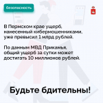 Ущерб от кибермошенников в Пермском крае превысил 1 млрд рублей