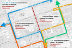 В Перми семь маршрутов автобусов запустили в объезд улицы Борчанинова