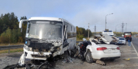 В Березниках в ДТП попал служебный автобус - Новости Перми PermNews.Ru