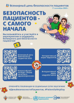 С 1 по 30 сентября в рамках Всемирного дня безопасности пациента проходит всероссийский опрос