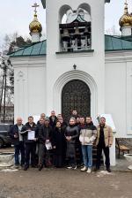 Осужденные УФИЦ при ИК-32 ГУФСИН России по Пермскому краю помогли в благоустройстве Храма святой Ксении Преображенской
