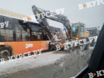 На трассе недалеко от Перми трактор протаранил автобус