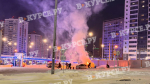 Возле заправки рядом с Пермь Экспо горит автомобиль