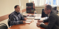 Начальник отдела вневедомственной охраны Росгвардии Пермского края провел рабочую встречу с руководством управления образования - Росгвардия