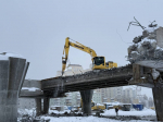 Движение по одной полосе путепровода на шоссе Космонавтов планируется запустить до конца года