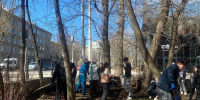 Студенты ИФПАЛХ привели в порядок территорию Детской клинической больницы им. Пичугина - ПГСХА
