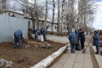 Сотрудники пермских учреждений ГУФСИН России по Пермскому краю приняли участие в субботниках в рамках Всероссийской акции «Мы за чистоту»