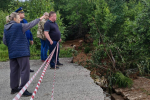 В Кизеловском округе устраняют последствия обвала моста