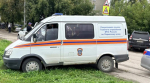 Экстренные службы у дома, атакованного БПЛА